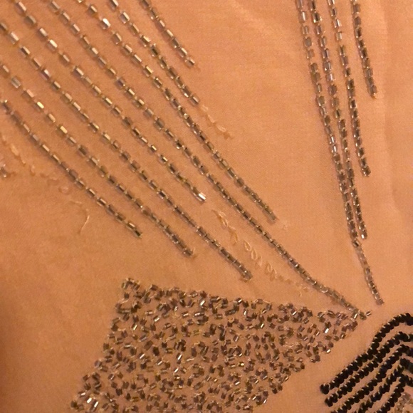 MLV Sequin Beige & Black Cocktail Dress - Picture 7 of 8